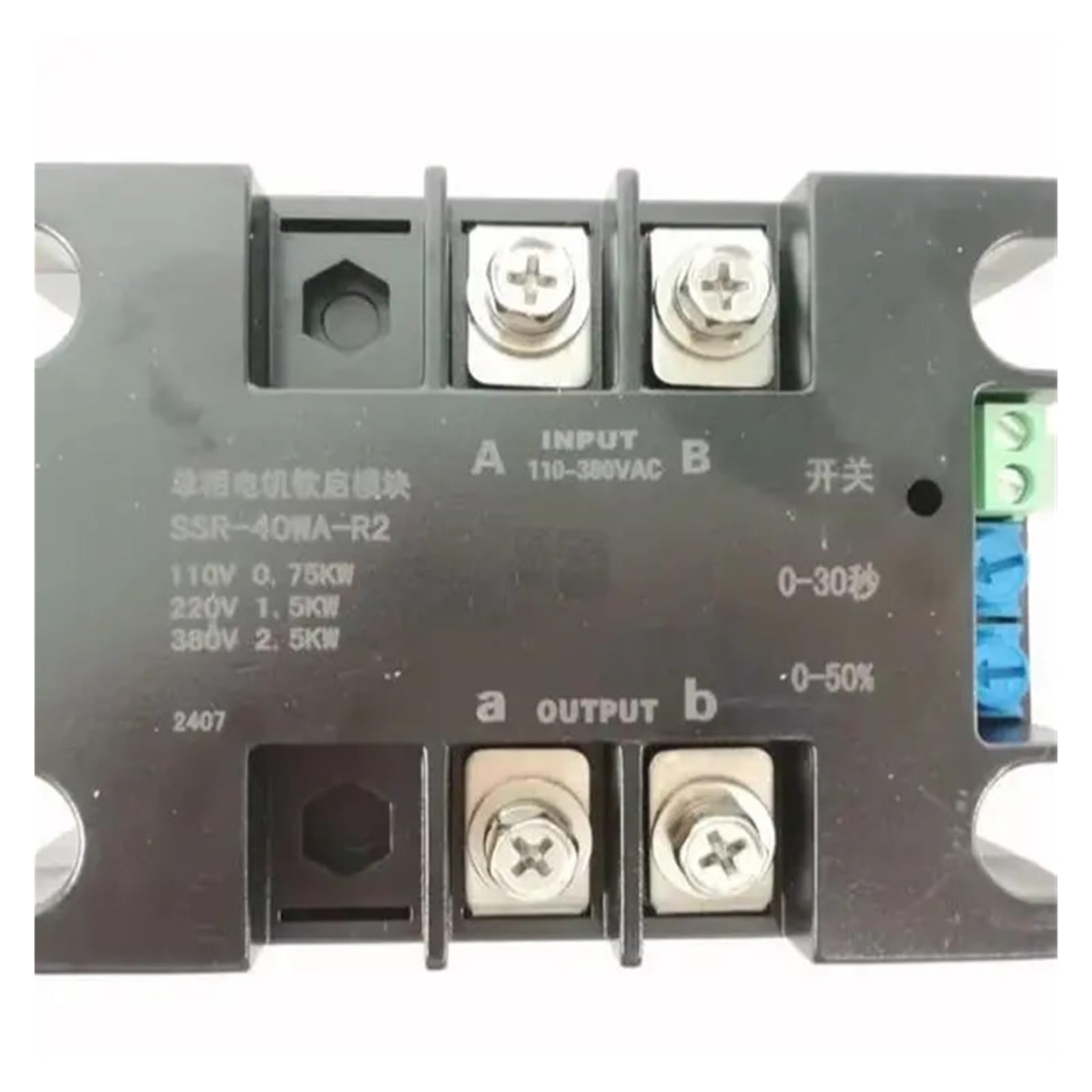 Miękki start jednofazowy 110 V 220 V do silnika dmuchawy przenośnika taśmowego pompy wodnej | Moduł miękkiego rozrusznika silnika 1KW 1,5KW 2KW 4KW 6KW 8KW(SSR-150WA-R2(6KW))