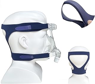 2 Packs Universal CPAP Headgear Closed Edges Replacement Headgear Strap for Resmed and Philips Respironics CPAP Mask Full Face Replace Part(Headgear Only)