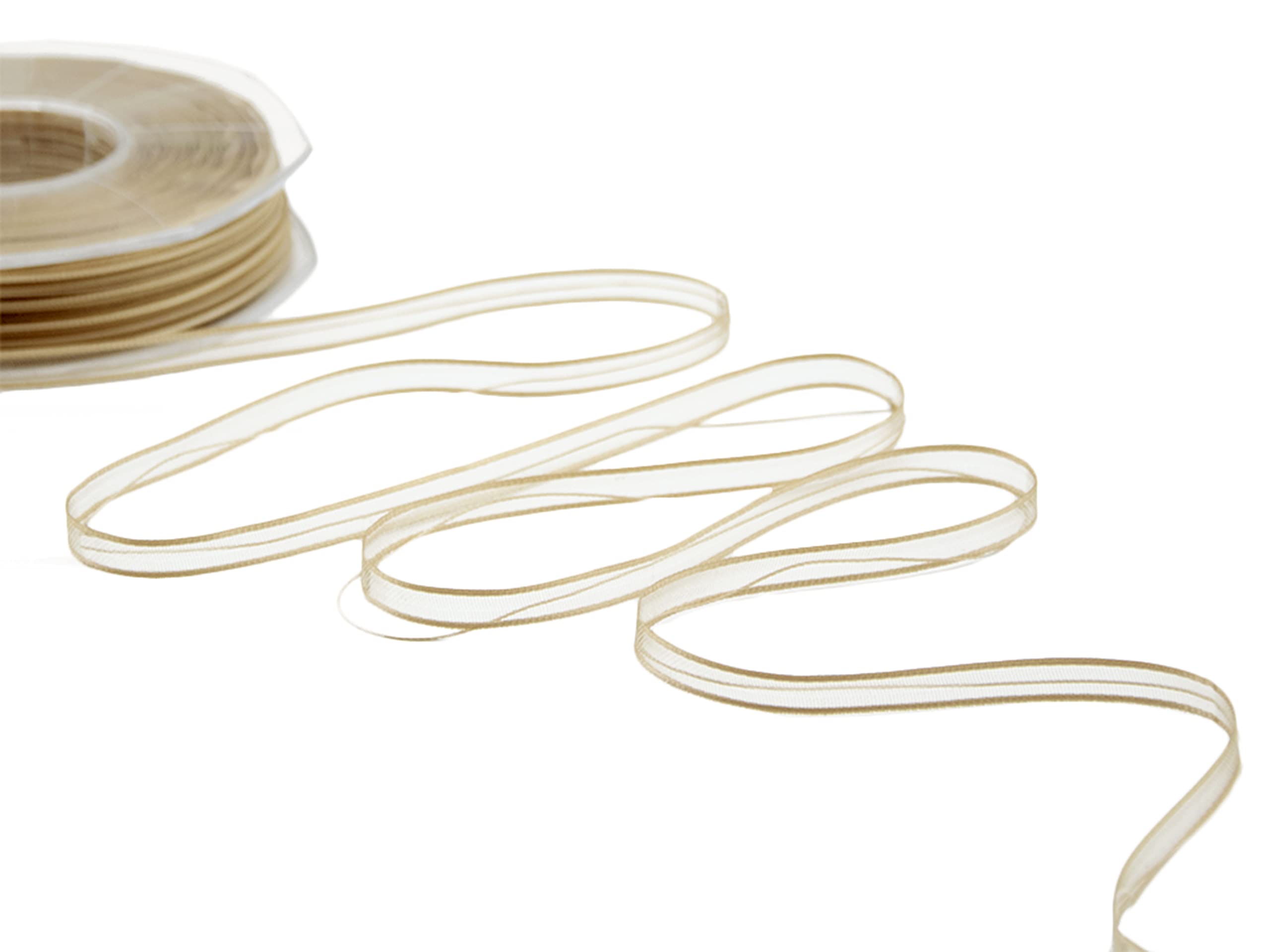 Furlanis Ribbon, Satin, Beige, 6 mm x 50 m
