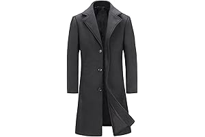 Classic and Stylish Wool Trench Coat for Men