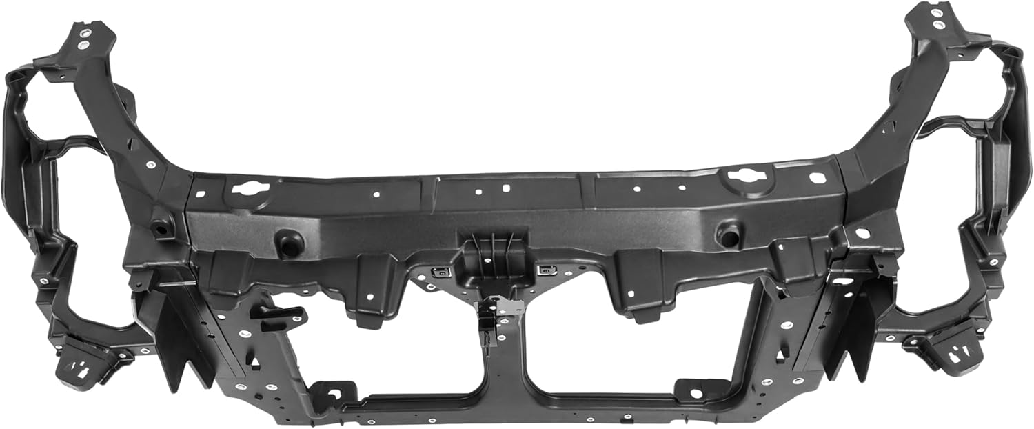 KUAFU Radiator Support Assembly Compatible with 2003-2007 Infiniti G35 Base X Replacement for 62500AM600 IN1225104 Electrophoresis Plastic Steel Black