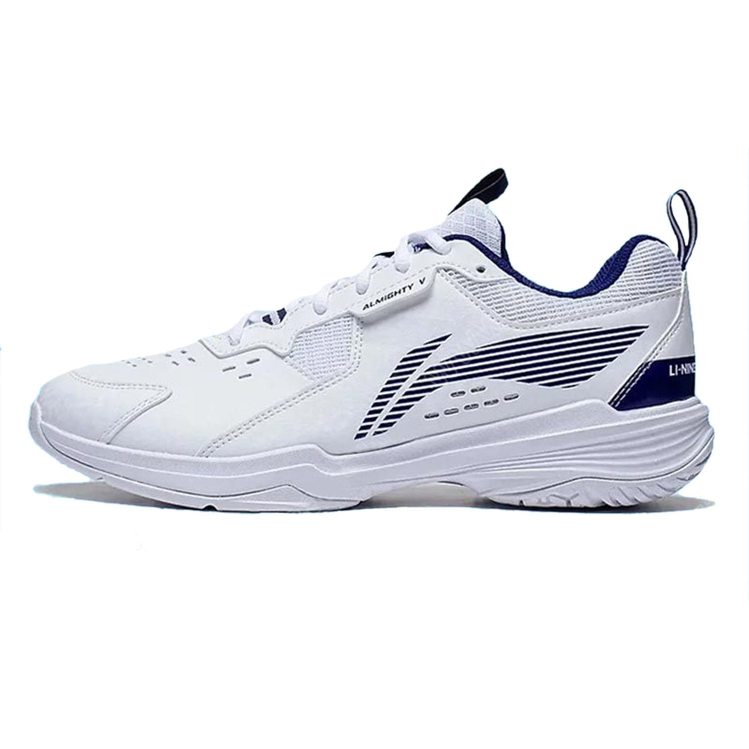 Li-Ning Almighty V Badminton Training Shoes, White/Estate Blue