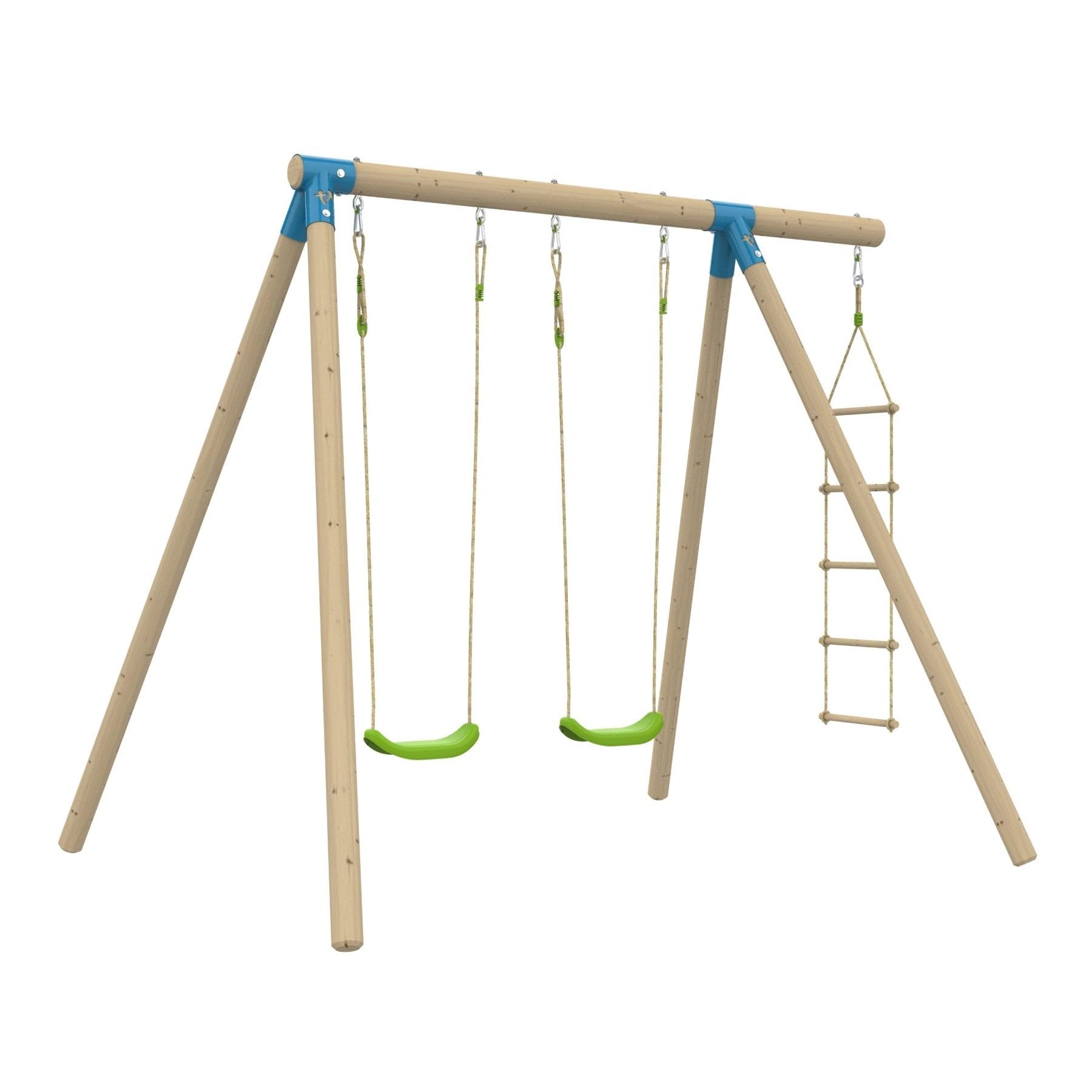 TP Toys Schaukel mit 2 Schaukeln mit Leiter, Holz, PEFC™, Höhe 224 cm