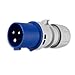Produktbild REV Caravan, CEE Stecker 3-polig (1PH+N+PE) IP44, 230V 16A, blau