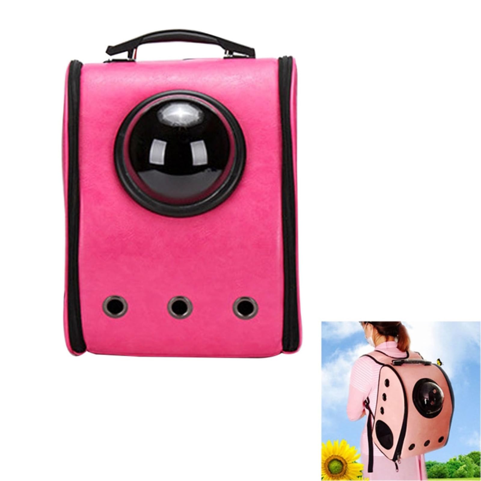 Sac de transport portable pour voyage aérien, chiens et chats avec bandoulière