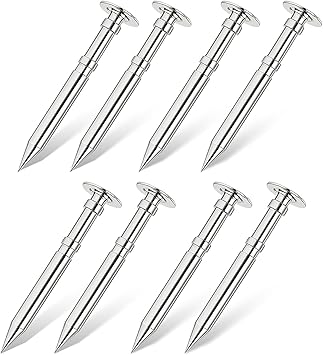 DerbyCraftPro Pinewood Car Axles - Derby Car Axles Mirror-Polished Grooved Pinewood Axles Kit, 1 Inch Size Derby Grooved Car Axles Pine Derby Wheels Axles, Reduced Friction, No Sanding Required -8pcs