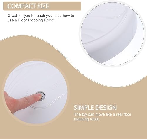 Miniatura 2 de Toyvian Rumba - Robot de barrido simulado de limpieza de juguete para niños, aspiradora con succión de juguete, robot aspirador, robot para niños