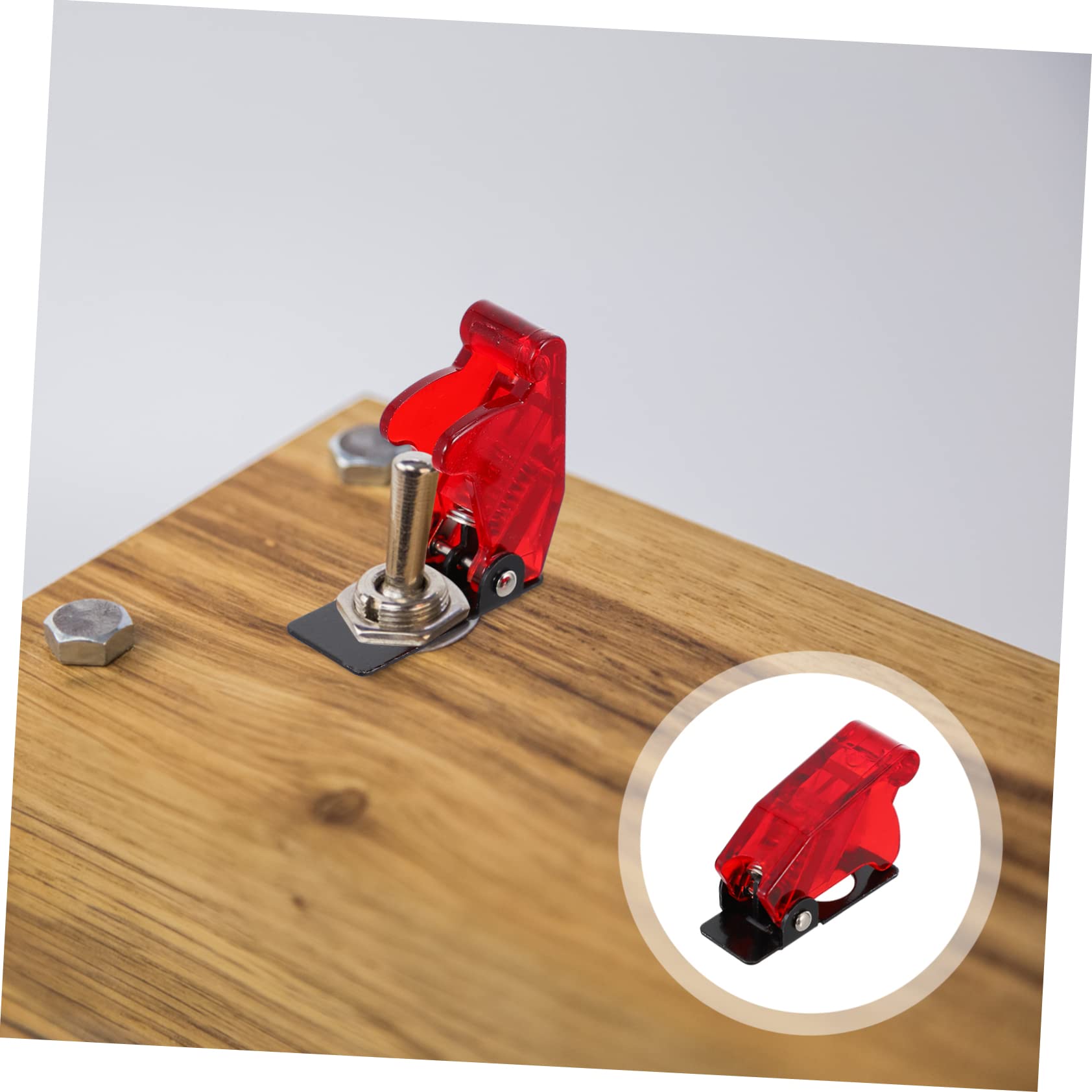 LIFKOME 6 Pack Toggle Switch Safety Covers Waterproof Plastic Iron Construction Space-Saving Ideal Present