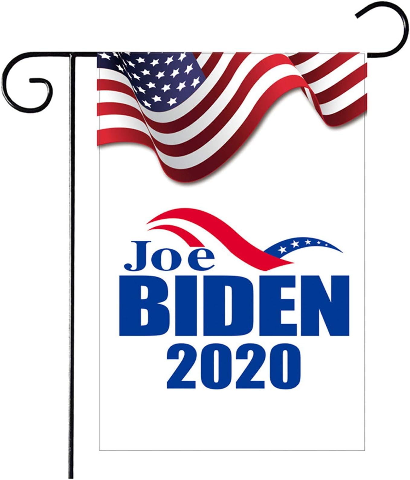 Ladygo Joe Biden 2020 Garden Flag, American President Election Patriotic Outdoor Decorative Small Flags UV Resistant Double Sided & Stitched for Yard Lawn Patio Porch 12.5 x 18 Inch