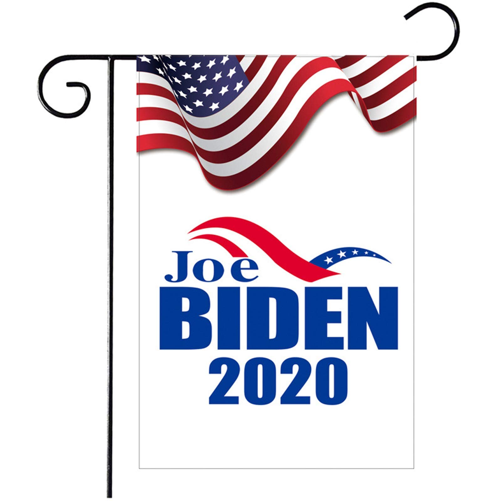 Ladygo Joe Biden 2020 Garden Flag, American President Election Patriotic Outdoor Decorative Small Flags UV Resistant Double Sided & Stitched for Yard Lawn Patio Porch 12.5 x 18 Inch