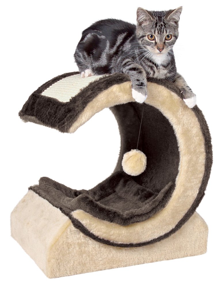Trixie Harvey Scratching Post For Cats - White/Black 73Cm