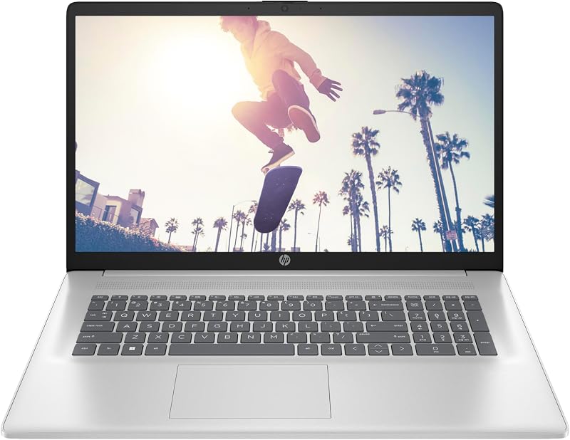 HP 17 in FHD Laptop (Ryzen 7 7730U (>i7-1355U), 64GB RAM, 4TB NVME SSD, MS Office 2021 Pro lifetime, Windows 11 Pro, Backlit Keyboard, Wifi 6, 17.3 inch IPS Full HD LED, HDMI, USB Type-C, Mouse + Pad)
