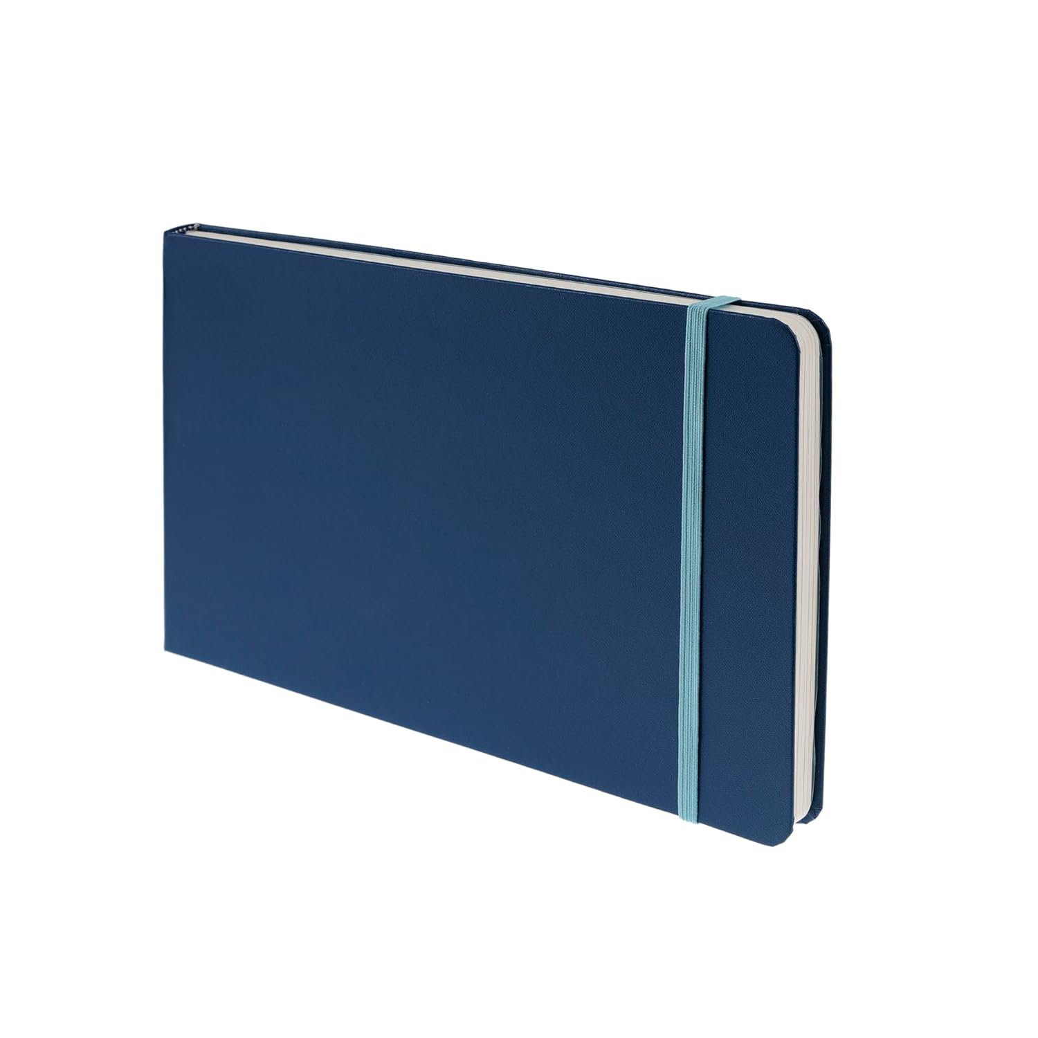 Creative Mark Hard Leather Bound Field Sketch Book [48 Pages - 5.9 x 9.4] with Elastic Strap, Ideal for Artist, Micro Perforated White Papers, Perfect for Dry Media and Drawing