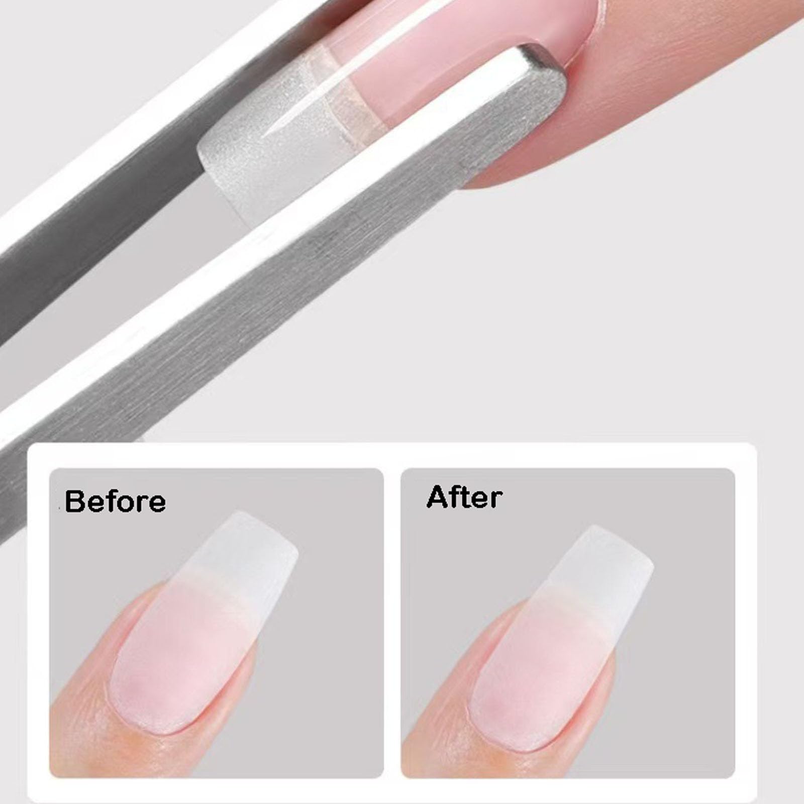 GVSS 2 Piece Nail Pincher, Nail Pincher, Stainless Steel Nail Extension Pliers, Straight and Curved Extension Clip - Image 4