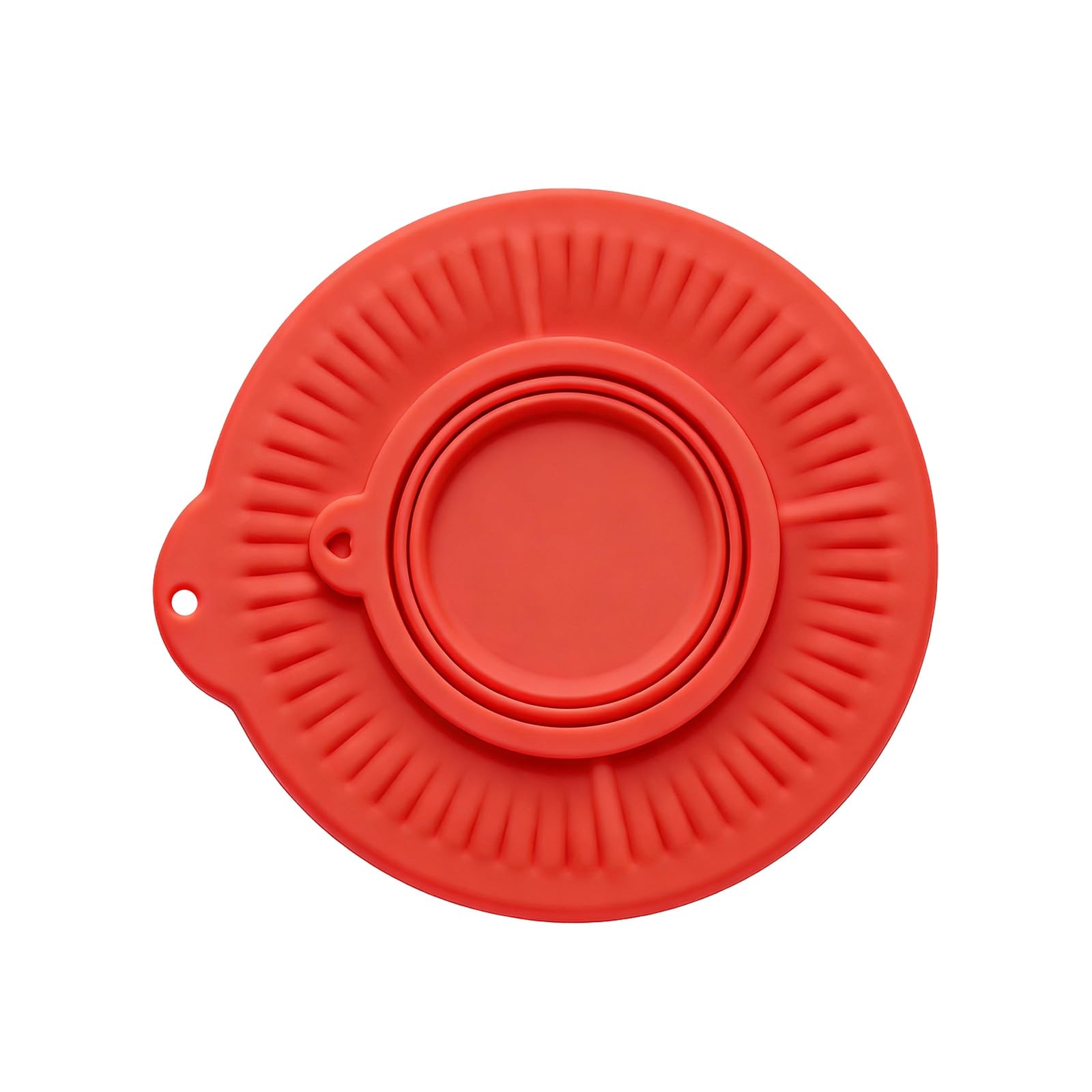Kaeltsyn Flexible Silicone Lid Guard for 4.5-5 Quart Mixing Bowls Block Splatters Stand Mixer Bowl Cover with Small Folding Spill Proof Mixing Cover