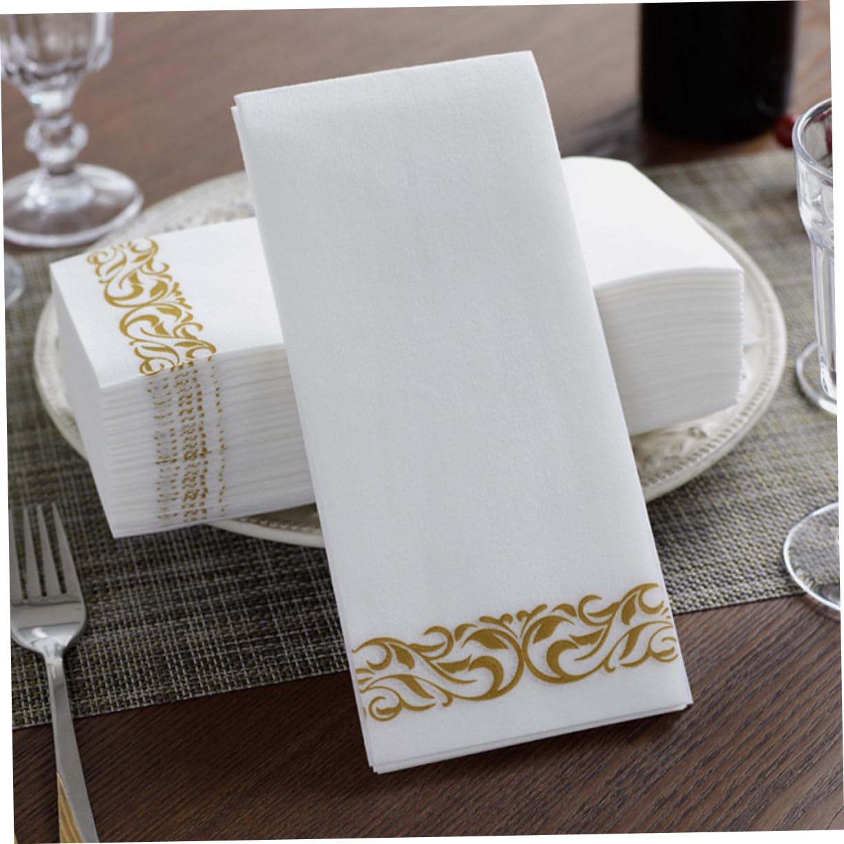 Didiseaon 100piezas Servilleta de Papel Desechable para Fiestas Bodas Cumpleaños y Cócteles