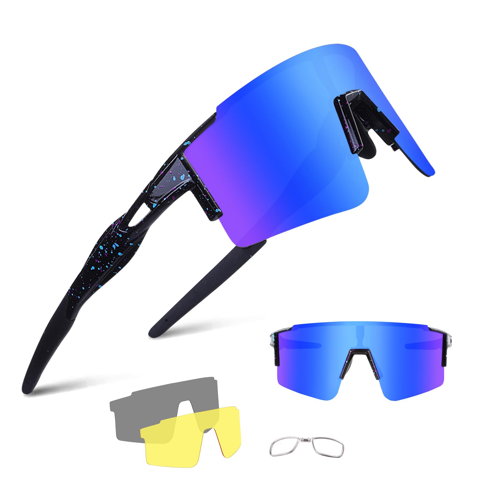BangLong Cycling Sunglasses Polarized Sports Glasses for Men Women with