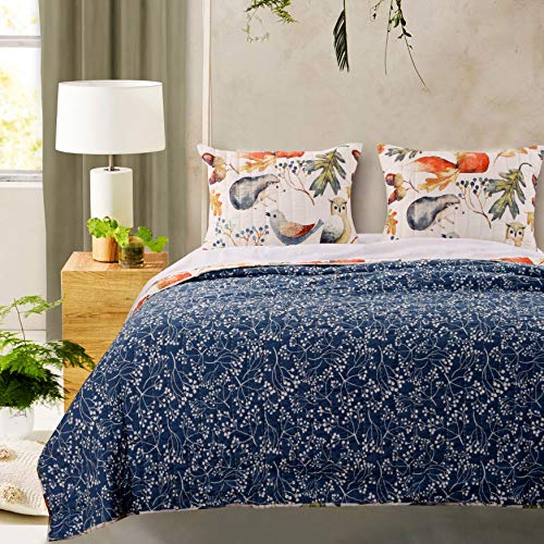 Barefoot Bungalow Gl-1806Bmsq Willow Quilt Set, Full/Queen, Off/White #TOP2