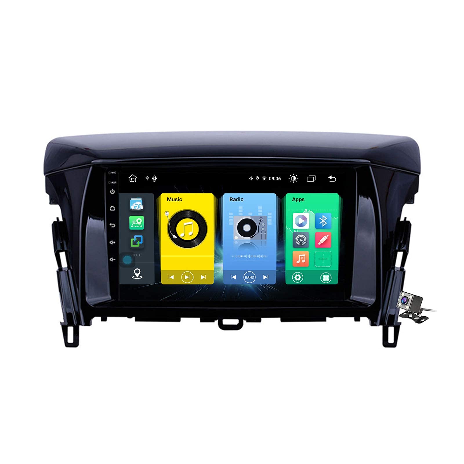 Android 10 9 Inch Full Touch Screen Car GPS Radio for Mitsubishi Eclipse 2018 Support GPS Navigation/Multimedia/Carplay Android Auto/Mirror Link/Bluetooth SWC RDS DSP FM etc
