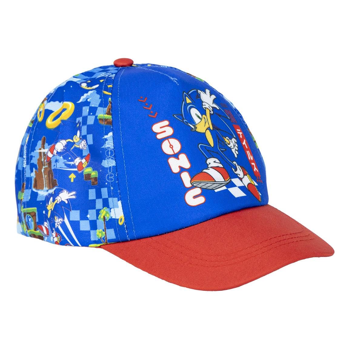 Sonic The Hedgehog Gorro para Niños, Diseño Sonic el Erizo Video Juego Clasico, Gorra de Verano Infantil, Regalo para Niños