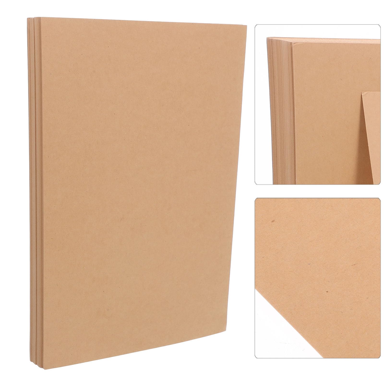 Braunes Kraftpapier Karton 100 Blatt 180g/m² für Bastelprojekte