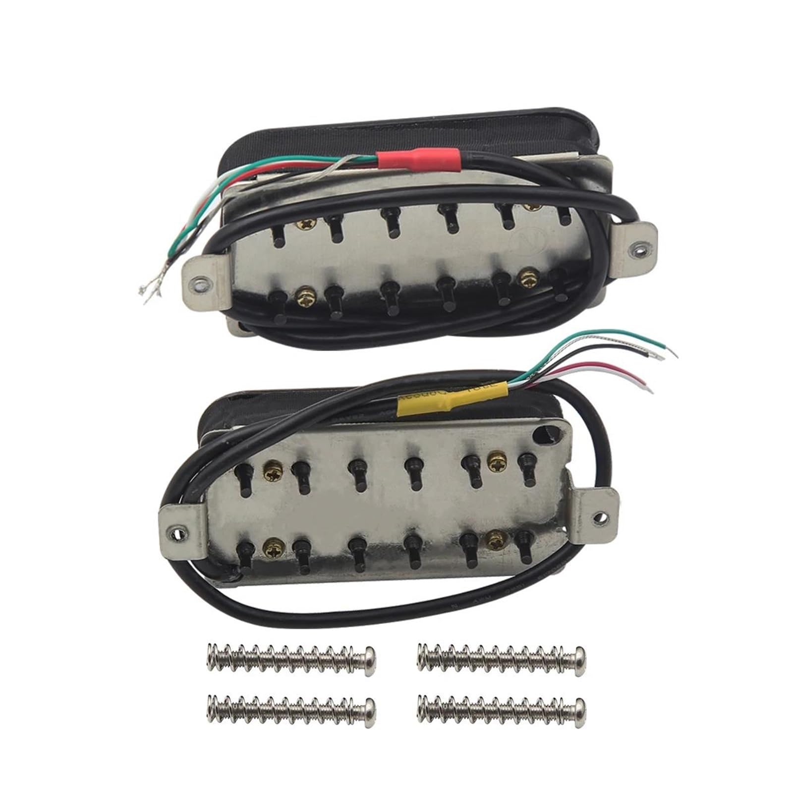 Pastilla De Guitarra Eléctrica Profesional Pastilla Humbucker Para Guitarra Eléctrica Alnico 5 2 Uds | Mástil negro+puente para accesorios de piezas de guitarra