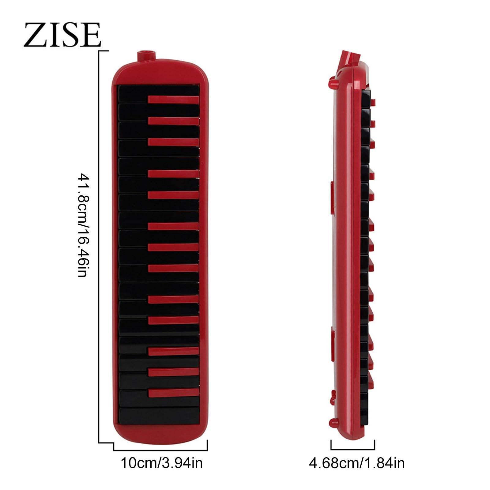 32 tasti Melodica Winds Instrument con tubo lungo e borsa per il trasporto, tastiera per pianoforte ad aria per lezioni di musica all'aperto tastiera pianoforte ad aria soprano melodica