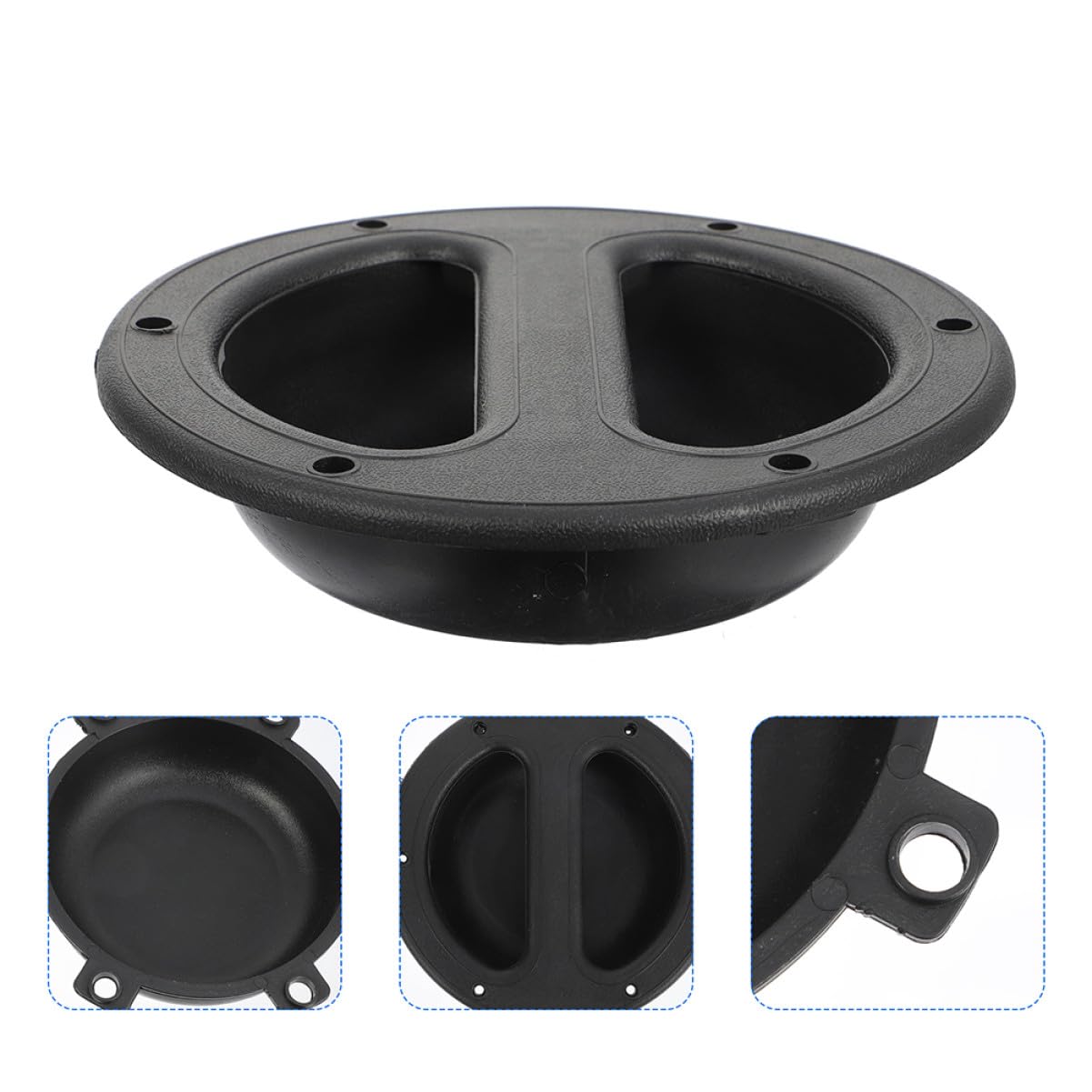 8 pièces Poignée Encastrée pour Enceinte Abs Noir Poignée Robuste pour Haut-parleurs et Caissons de Basse Design Simple et Résistant pour Transport Sécurisé