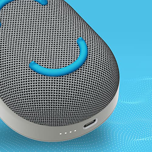Image of Skullcandy Kilo Wireless Bluetooth Speaker - IPX7 Waterproof Mini Bluetooth Speaker with 24 Hour Battery, Downward Firing Passive Radiator, and True Wireless Pairing - Perfect for Outdoor (Grey)