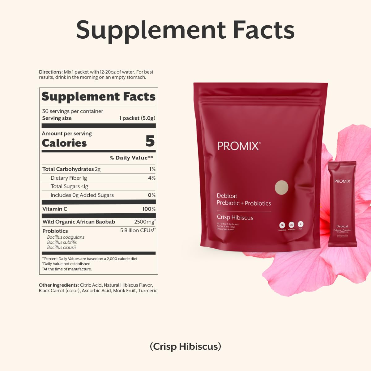 Promix Nutrition Debloat Powder for Gut Health, Reduces Bloating, 30ct — Amazon image 7
