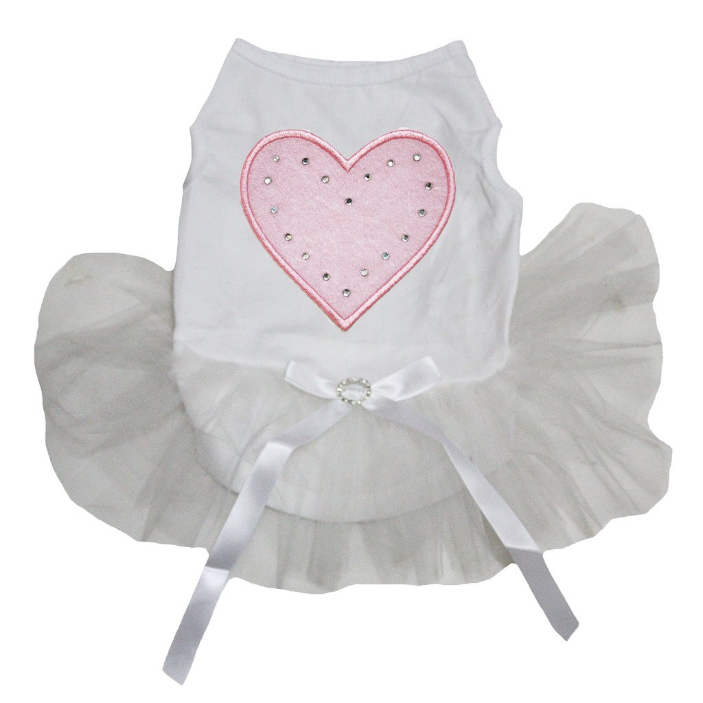 Robe de mariage pour chien en coton blanc haut de gamme style tutu