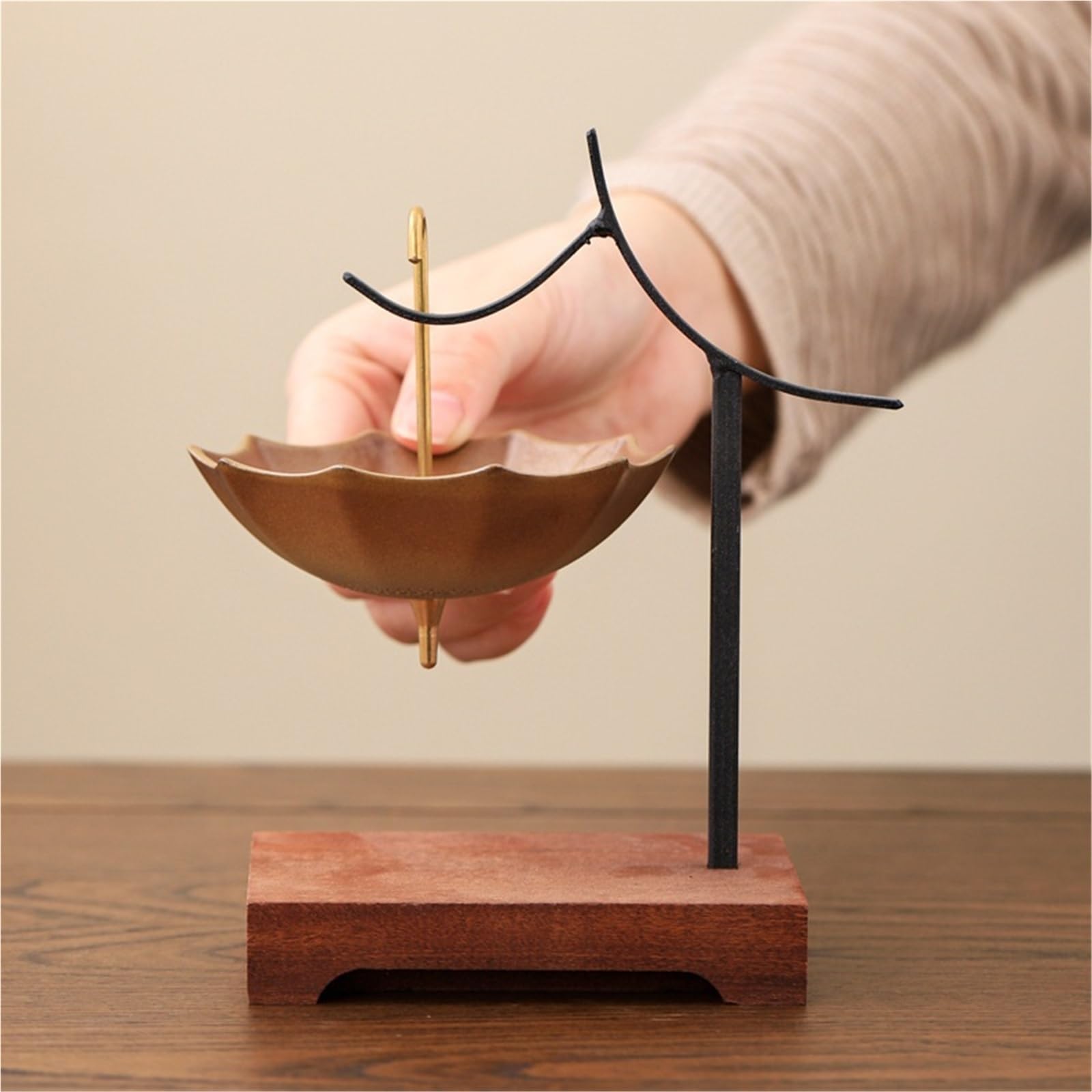 1 Uds colador de té cerámica con Infusor en forma paraguas, separador hojas, filtro, herramienta elaboración, mesa escritorio Para Reuniones Familiares Y Oficinas