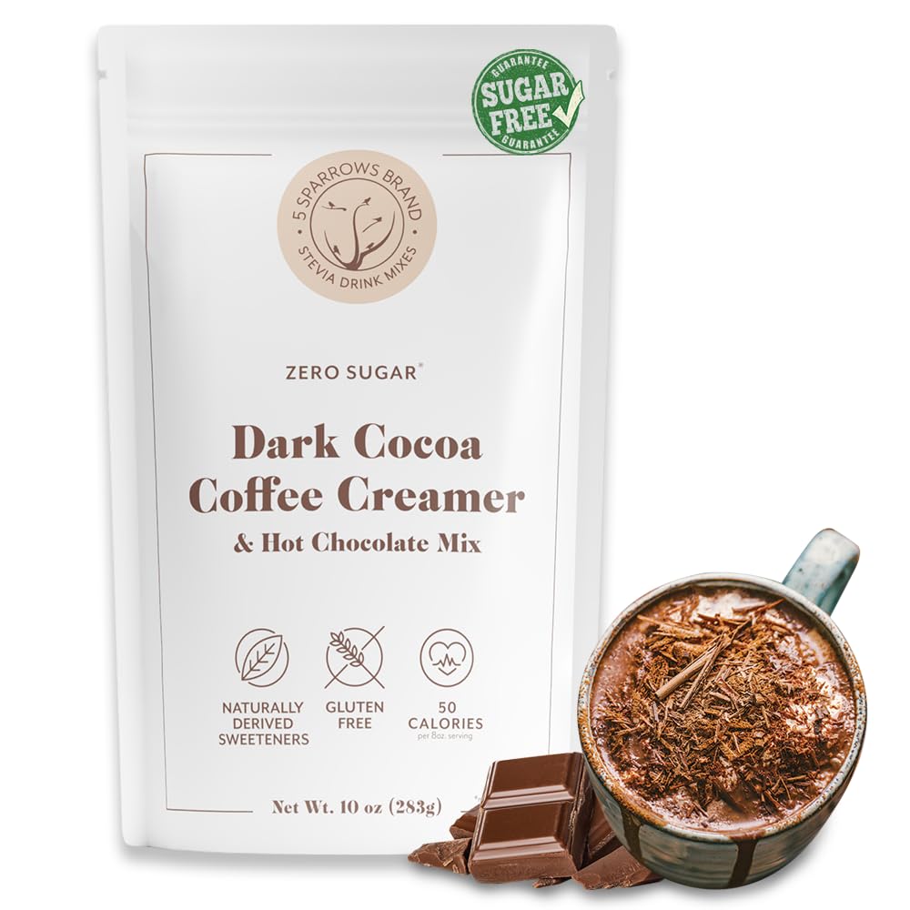 Amazon.com: 5 SPARROWS Healthy Sugar-Free Coffee Creamer Powder