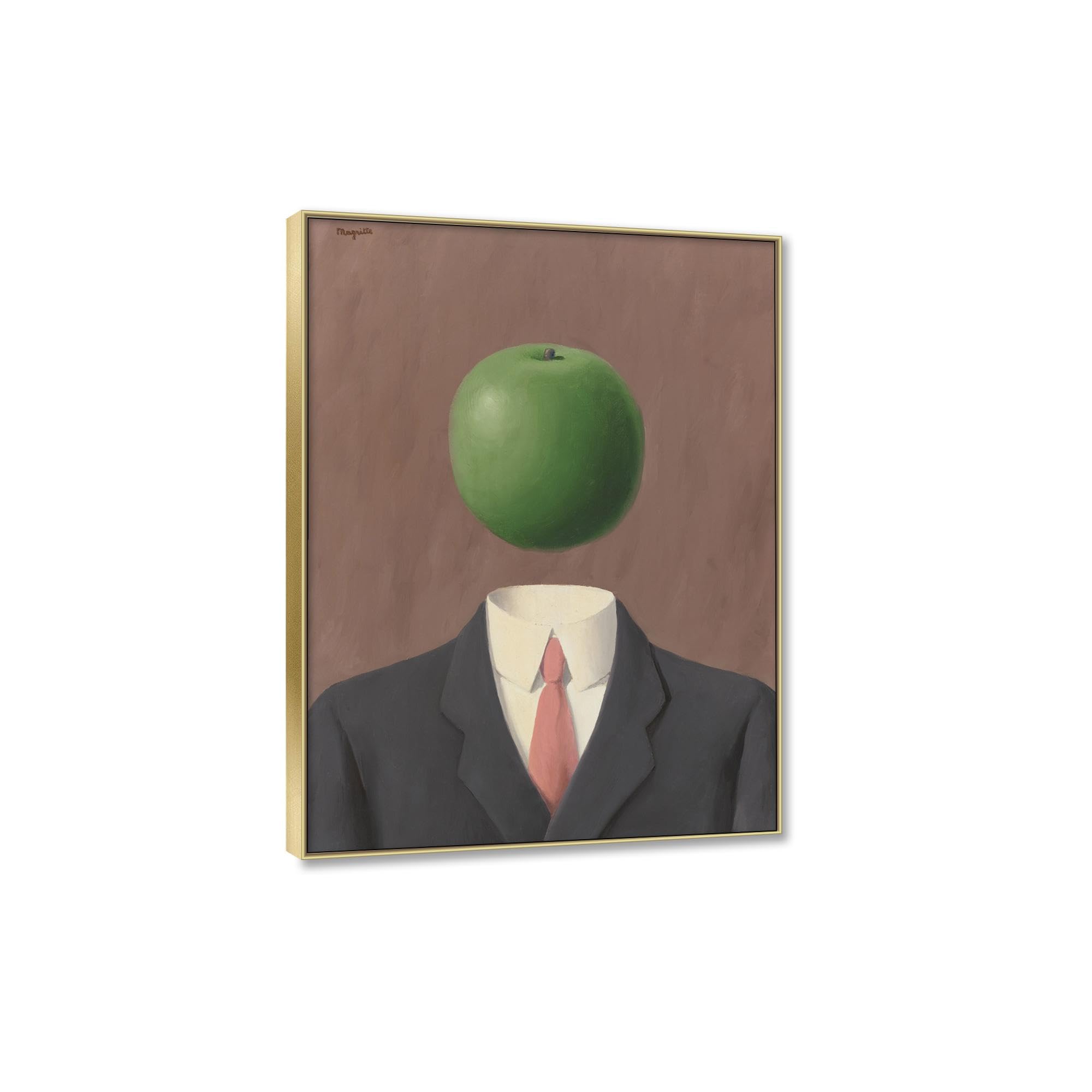 JZSDGB René Magritte artystyczny druk słynne obrazy reprodukcja na płótnie - '12 x 16 cali) plakat i wydruki - surrealizm płótno, sztuka ścienna, krajobraz, nowoczesna dekoracja domu, 30 x 40 cm,
