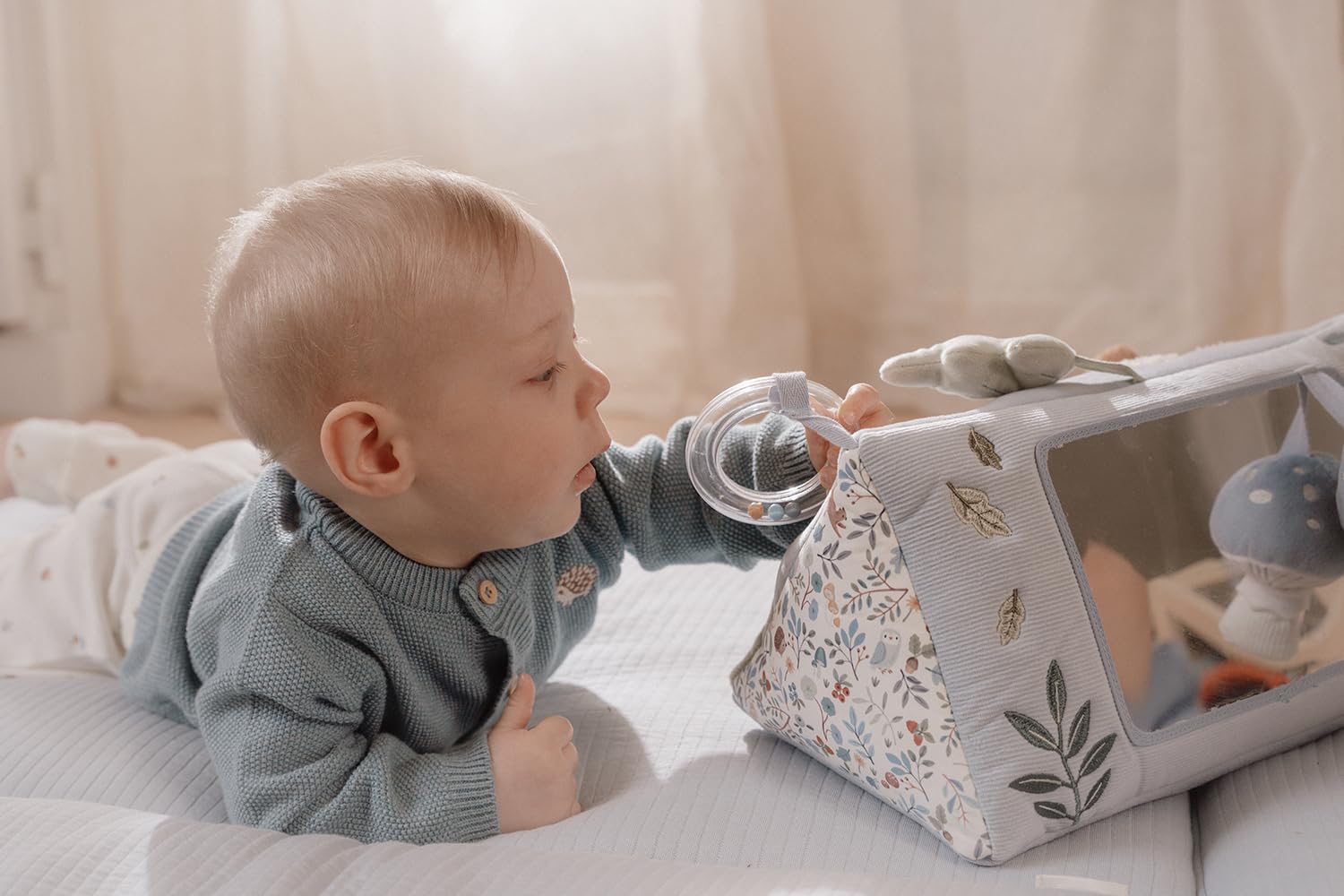 Little Dutch 8923 Triangle d'étude d'activité en tissu – Forest Friends