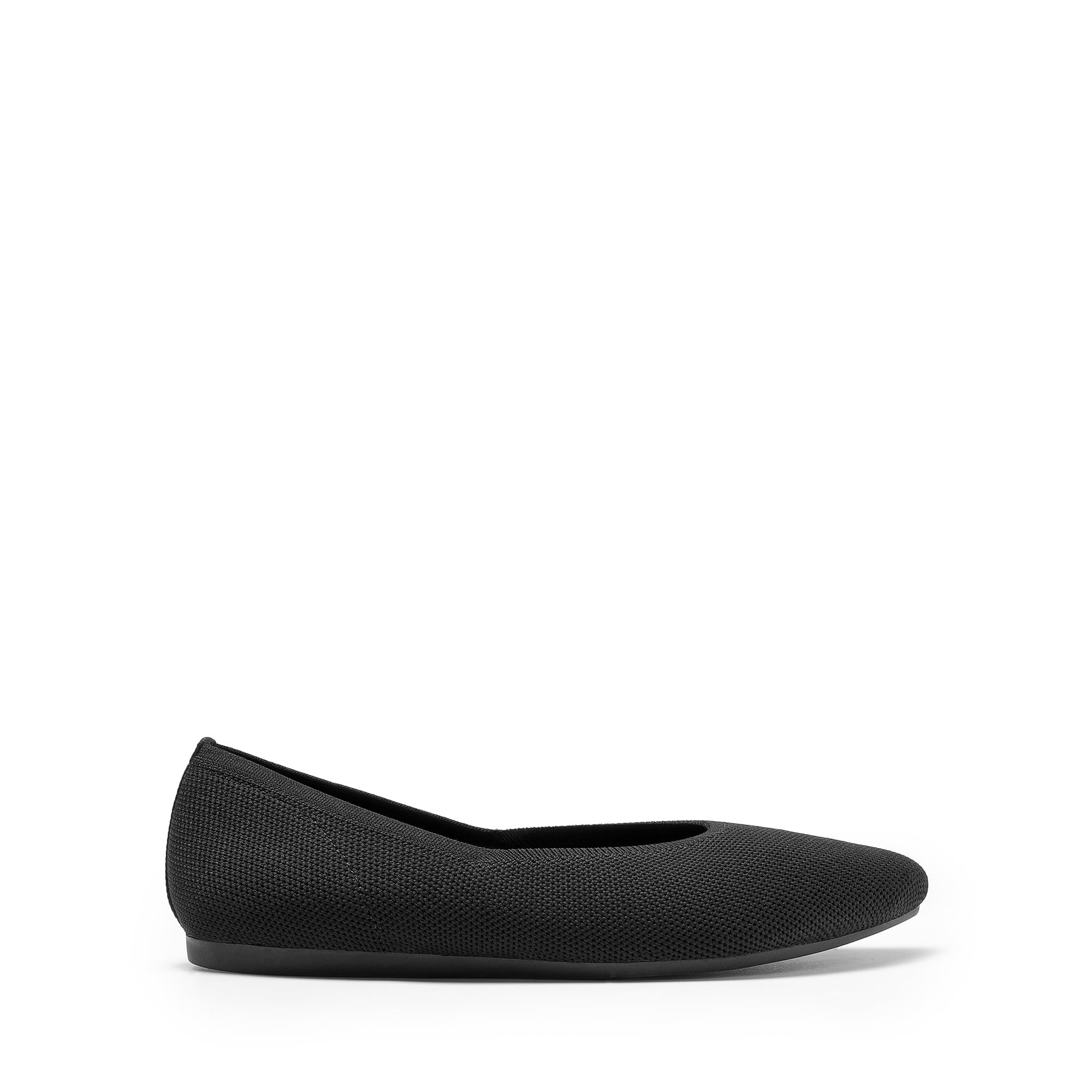 DREAM PAIRS Płaskie buty ze szpiczastym noskiem, wygodne, eleganckie, dzianinowe baleriny z podparciem łuku, damskie buty do pracy, biura, biznesu, na co dzień, w podróż