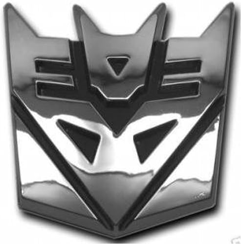 5" Deceptacon Transformer 3D Cromo Emblema 14" Grosor