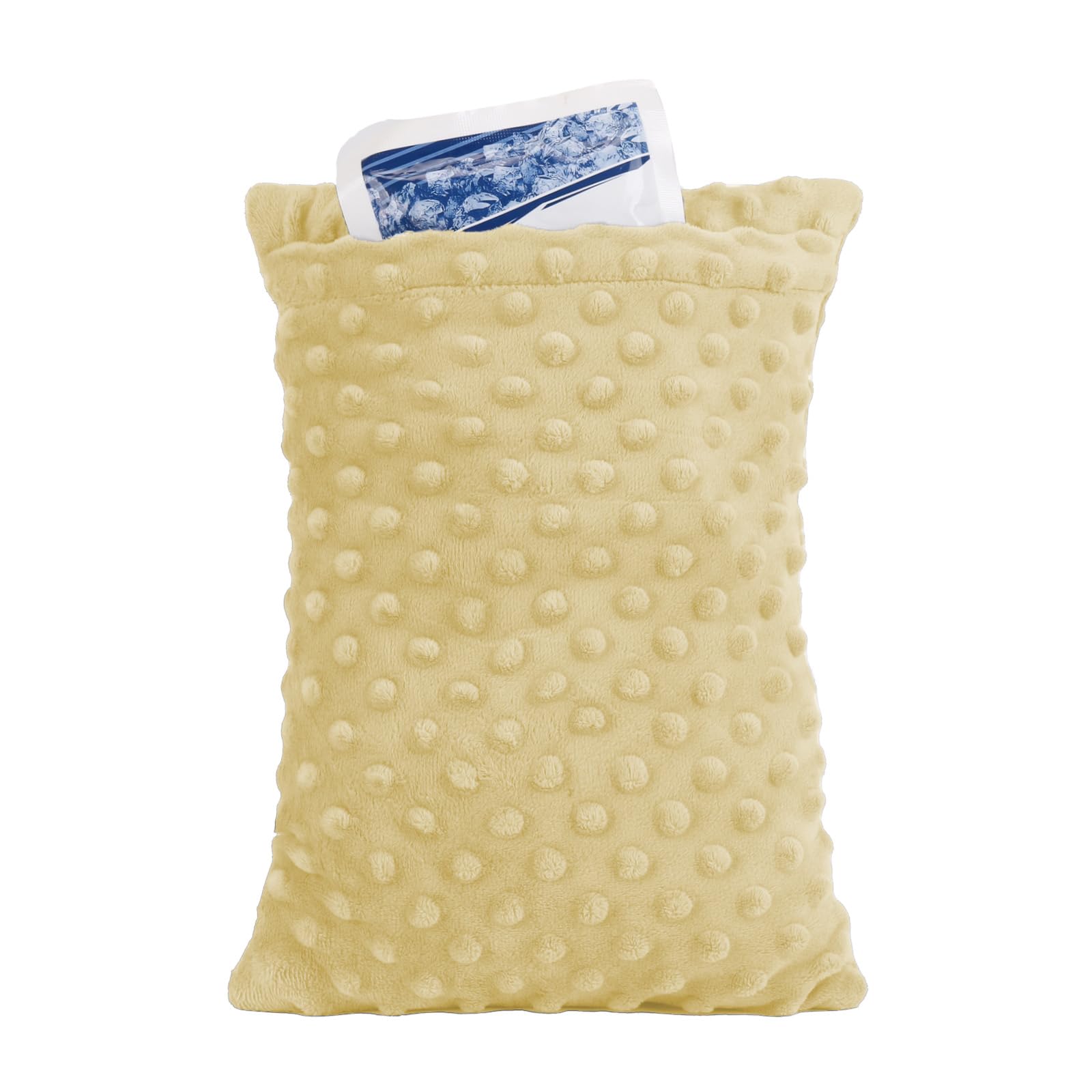 zhijiazhi Abdominal Surgery Pillow with Pocket, Hysterectomy Pillow, Lumpectomy Recovery for Women, Small Cushion for Travel (Beige)