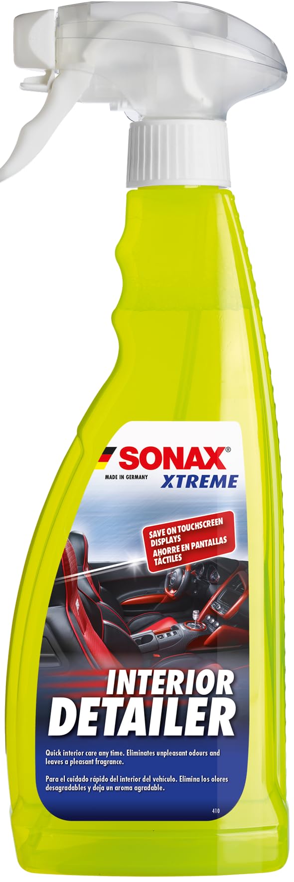 SONAX Xtreme Interior Detailer 750 ml | Premium Car Interior Quick Detailer Spray | Removes Dust, Fingerprint & Light Soiling |Dust-Repellent | Safe on Plastic, Vinyl, Leather & Rubber | Fresh Scent