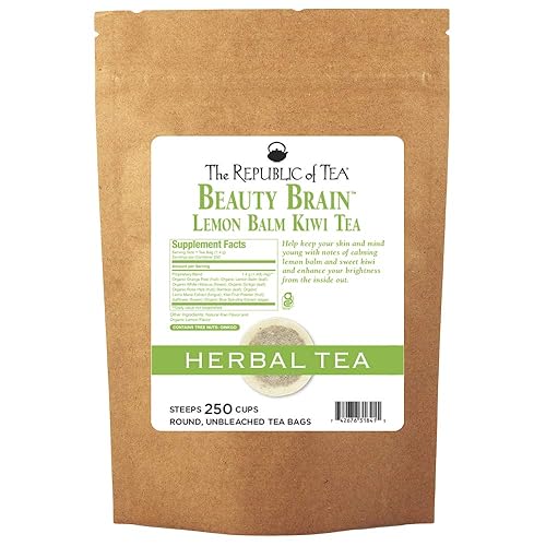 The Republic of Tea Beautifying Botanicals Beauty Brain - Té de hierbas, 250 bolsas de té
