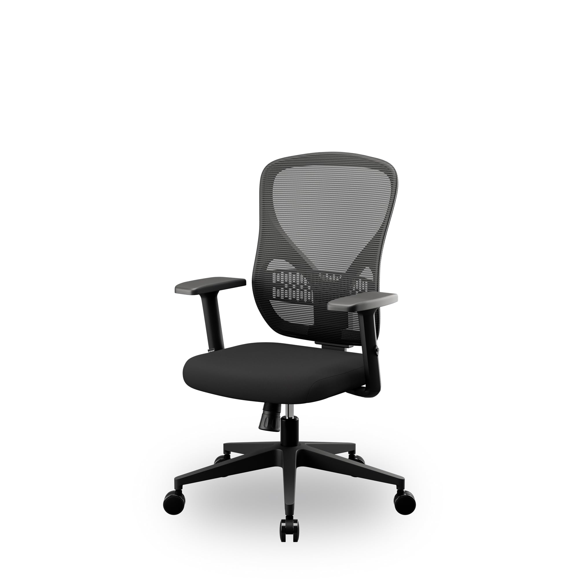 Jan Nowak Bürostuhl ergonomisch Schreibtischstuhl Netz 3D Armlehnen 130 kg | Drehstuhl, Computerstuhl mit Lordosenstütze, Wippmechanik mit 3 Arretierungen, breiter Sitzfläche, Rollen für Büro Homeoffice