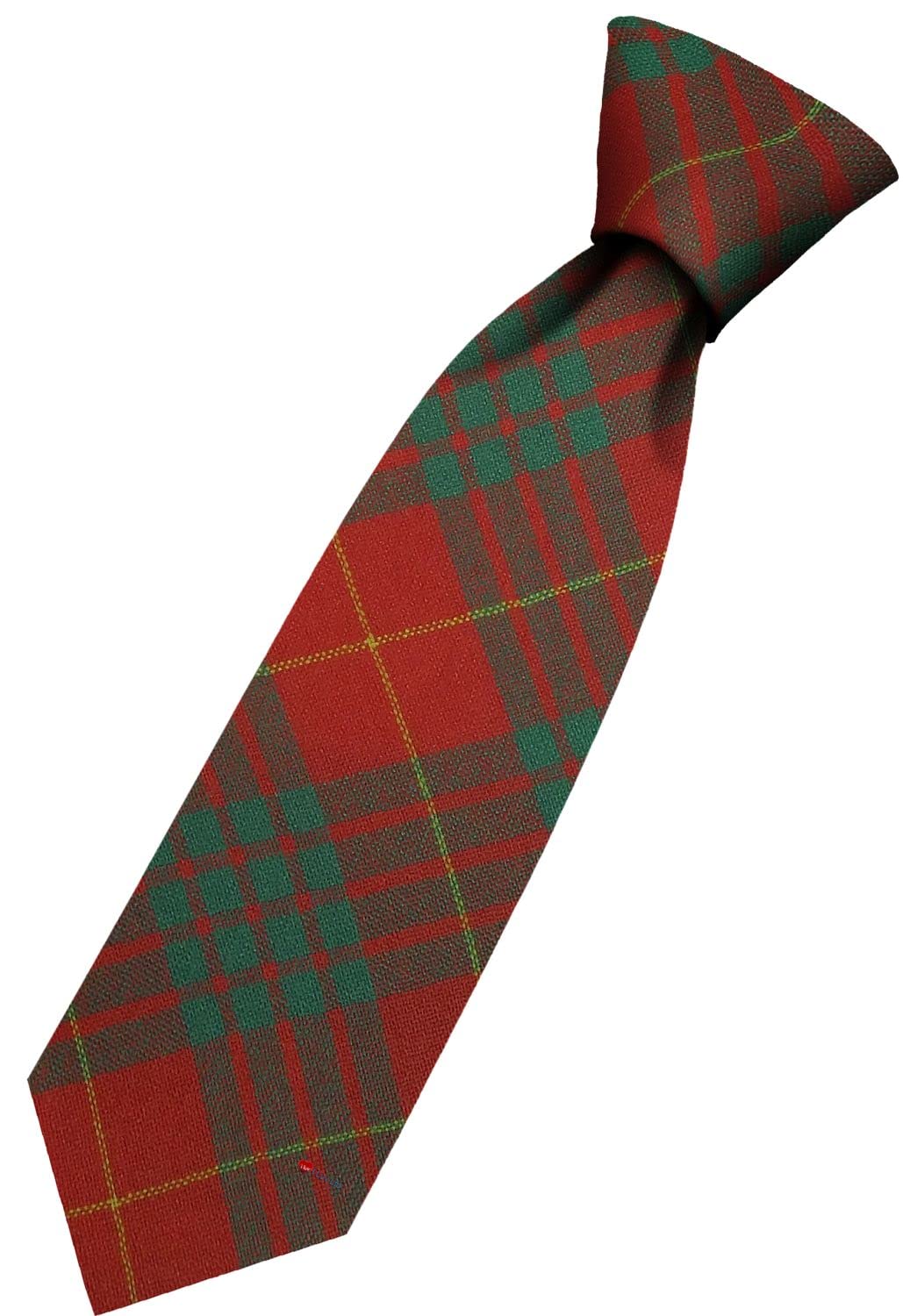 I Luv Ltd Men's Cameron Ancient Wool Tie Woven And Hand Made In Scotland In Tartan Scottish Clan Ties