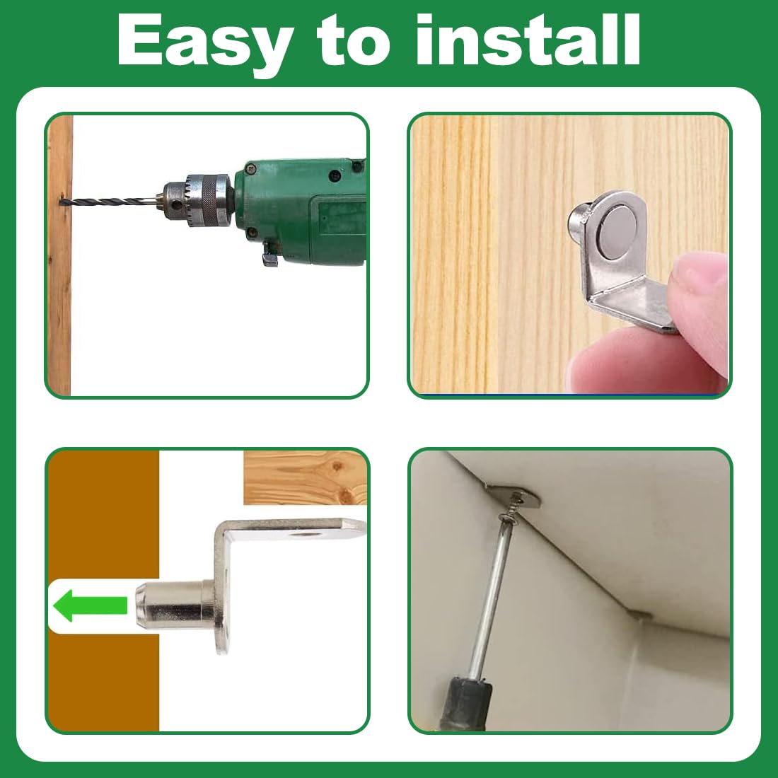 20 Pezzi Supporti Mensola A L In Acciaio Inox - Perni Da 5mm Per Mensole Vetro O Legno - Foto 4