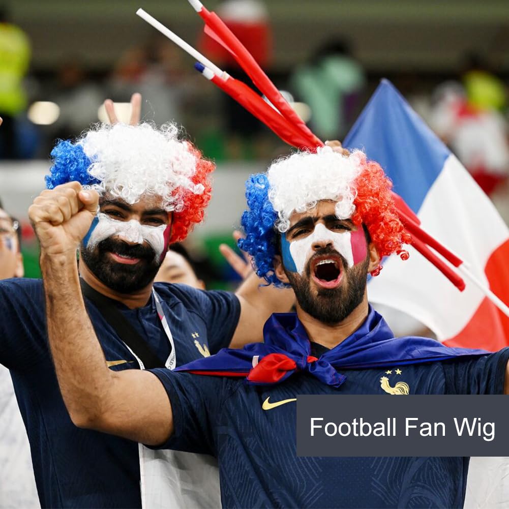 Serre-Tête Supporter France - Drapeaux Tricolores - Pour Événements Sportifs 2024 (Foot, Rugby)