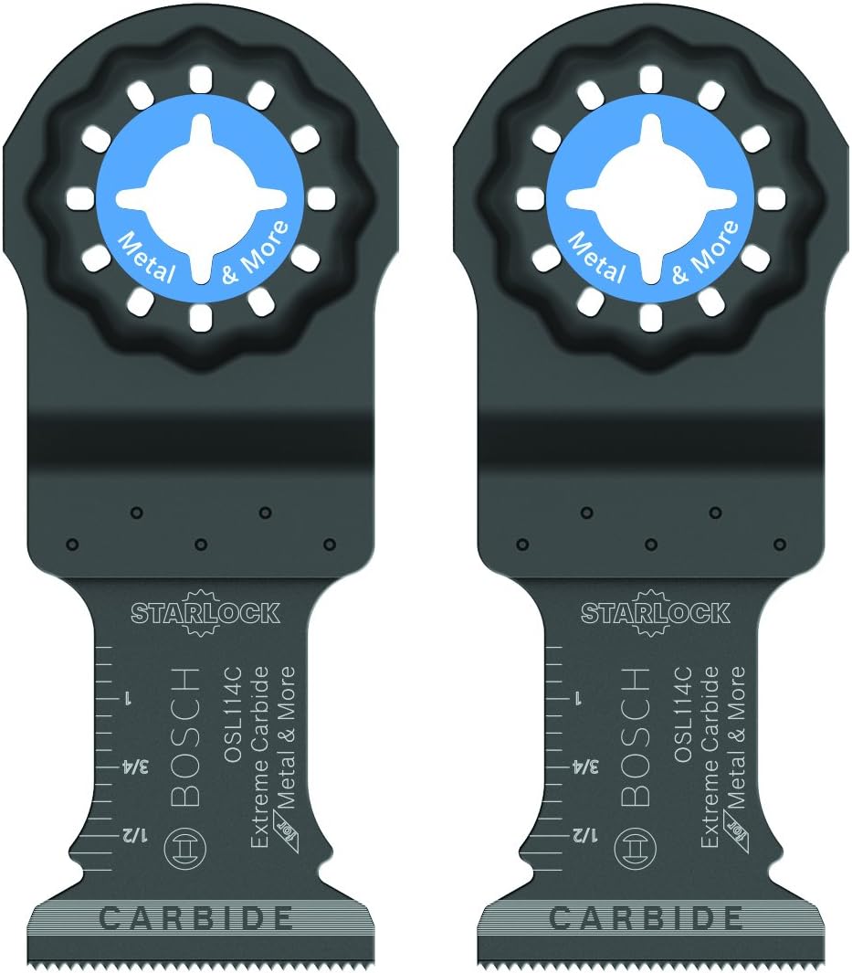 Bosch Starlock Carbide Oscillating Tool Blades, Multi Tool Blades for