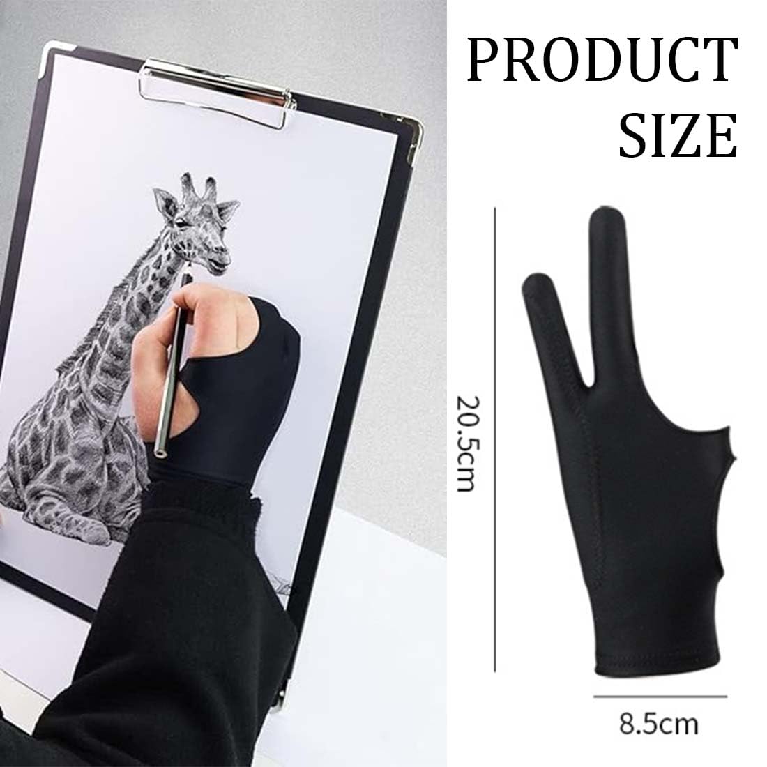 3 Pezzi Drawing Gloves For Graphic Tablets, Elastic Windproof Glove For Graphic Tablets, Pen, Monitor, Antifouling, Drawing, Elastic, Suitable For Right And Left Hand, For Digital Artists