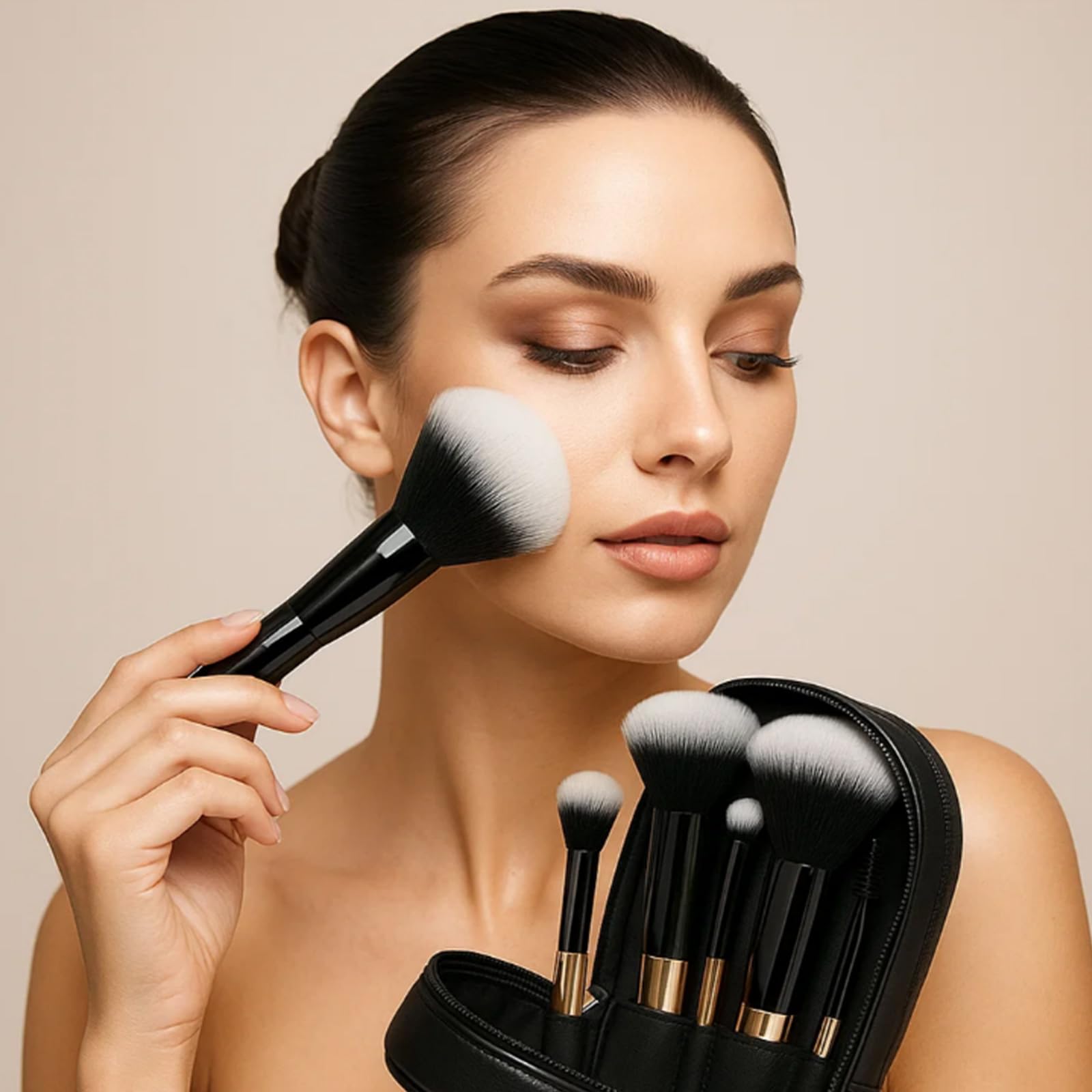 10-Piece Makeup Brush Set including Ombre Bristles - Image 2