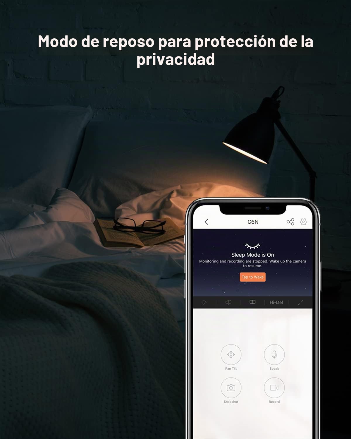 EZVIZ Cámara Vigilancia WiFi Interior 360º, 2K+ Camara Vigilancia Bebe, Visión Nocturna, Audio Bidireccional, Detección de Personas, Control Remoto, Compatible con Alexa, Andriod/iOS, Modelo C6N 4MP