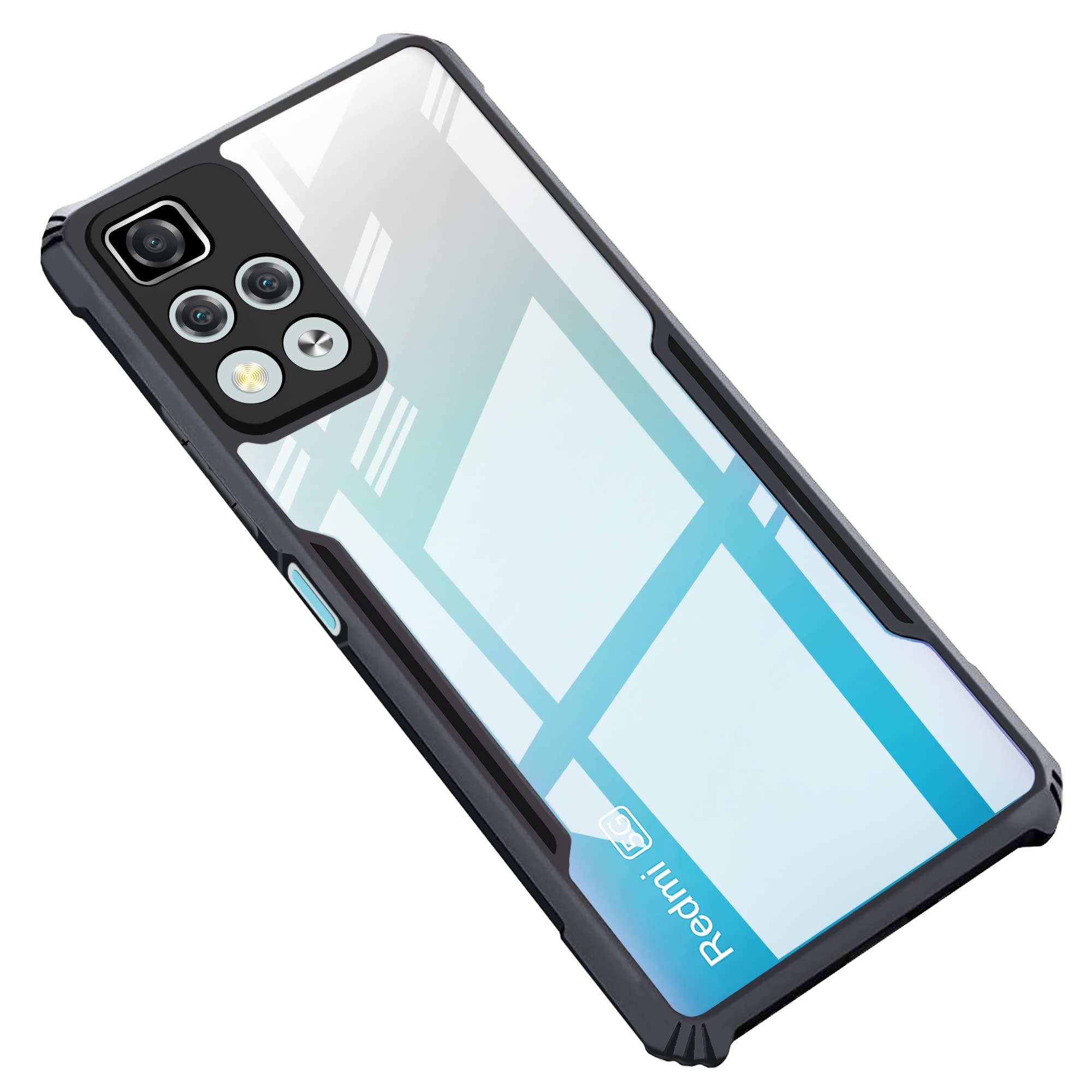 CEDO Xiaomi 11i (5G) / 11i HyperCharge (5G) Back Case Cover | Camera Protection Shockproof Bumper-Edge | Acrylic Crystal Clear 360 Degree Protection TPU+PC | Transparent Eagle Back Case Cover (Black) (B09QKMDWMB) Amazon Price History, Amazon Price Tracker
