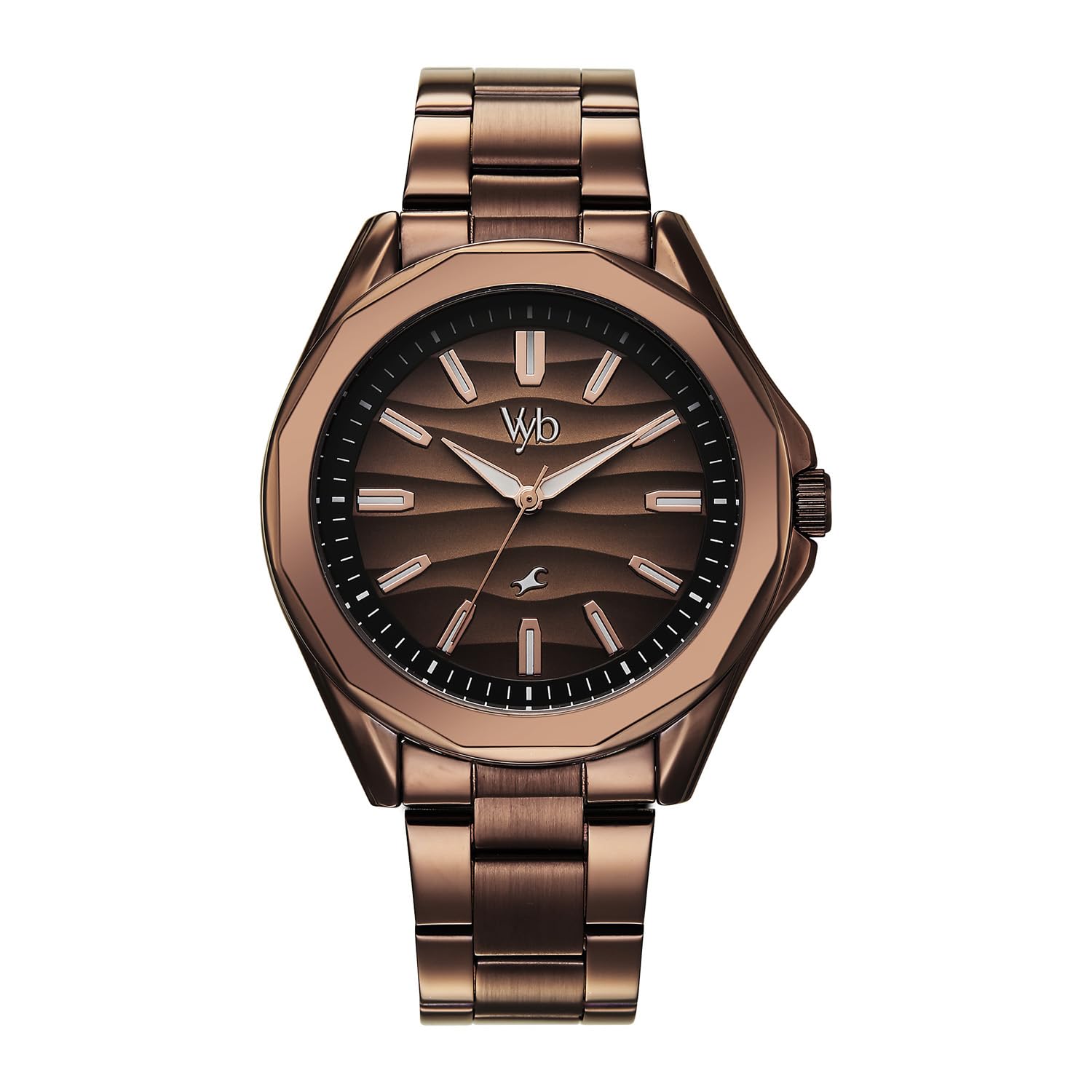 Fastrack Vyb Drift Brown Dial Men's Watch - Image 1